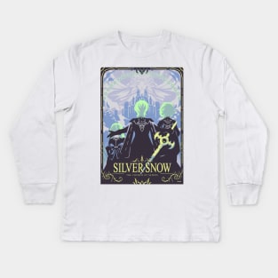 Silver Snow Kids Long Sleeve T-Shirt